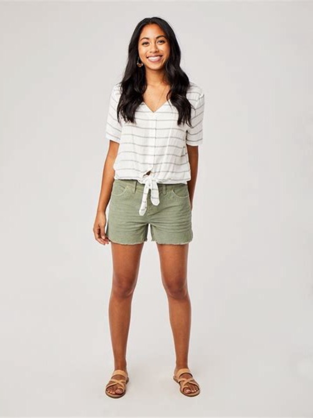 Carve Designs Olive High-Waist Casual Shorts